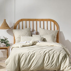 Linen House Duvet Cover 3/4 Linen House Classic Stripe Pebble Duvet Cover Set (7084112838745)