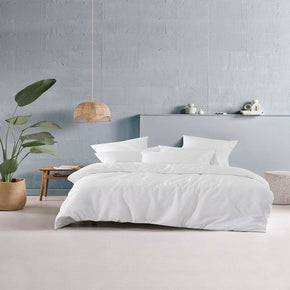 Linen House Duvet Cover Double Linen House Alabaster Wave Duvet Cover Set (7309393559641)