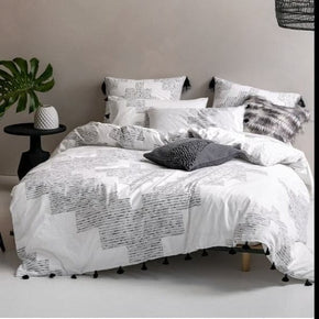 Linen House Duvet Cover Double Linen House Grey Mexica Duvet Cover Set