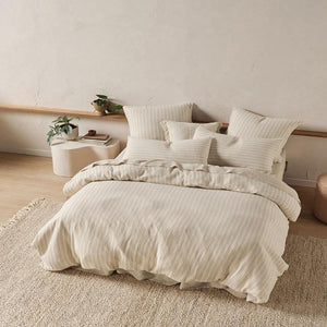 Linen House Duvet Cover Double Linen House Natural Majorca Duvet Cover Set (7810185527385)