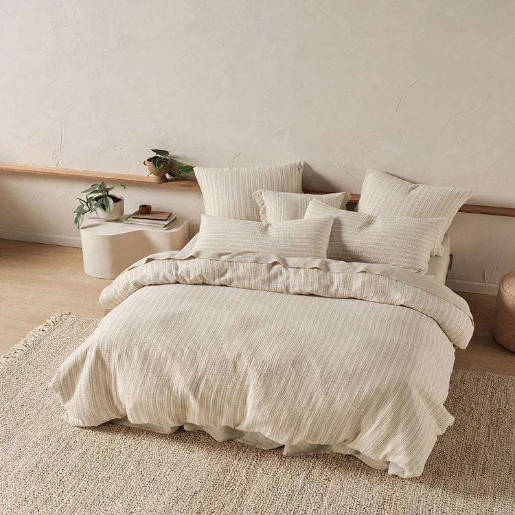 Linen House Duvet Cover Double Linen House Natural Majorca Duvet Cover Set (7810185527385)