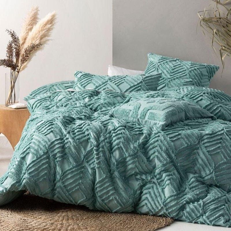 Linen House Duvet Cover Double Linen House Ramona Aqua Duvet Cover Set