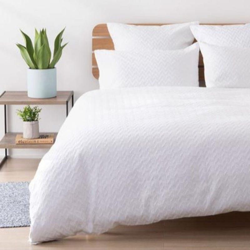Linen House Duvet Cover Double Linen House White Jasper Duvet Cover Set