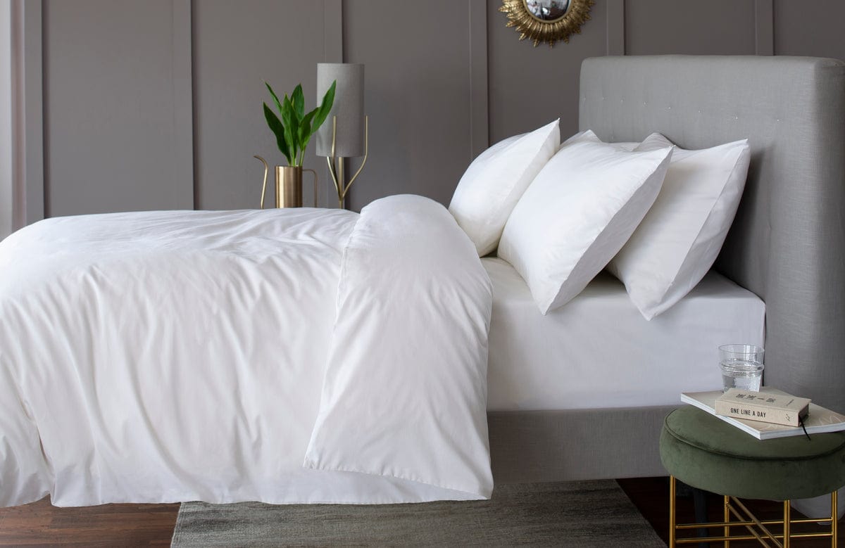 Linen House Duvet Cover King Linen House 1000 Thread Count Duvet Cover Set White