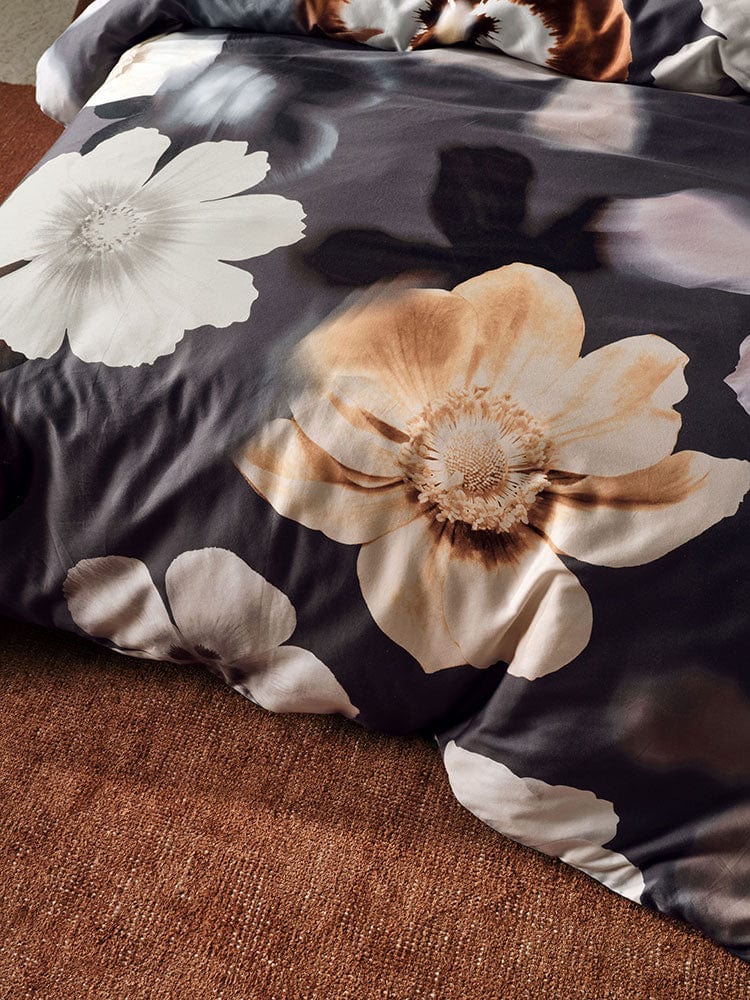 Linen House Duvet Cover Linen House Black Silvia Duvet Cover Set (7309396967513)