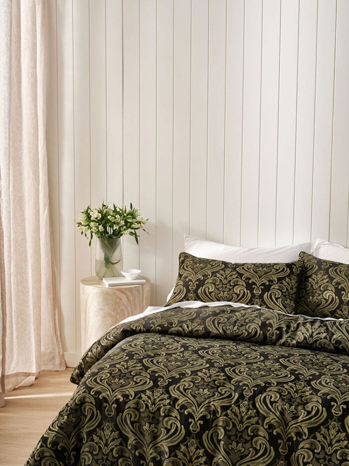 Linen House Duvet Cover Linen House Black Theodora Duvet Cover Set (7884595495001)