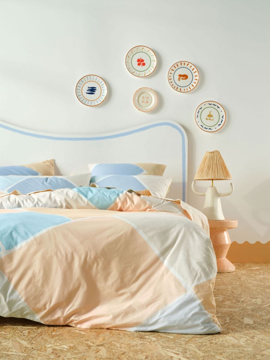 Linen House Duvet Cover Linen House Blue Orissa Duvet Cover Set (7742237016153)