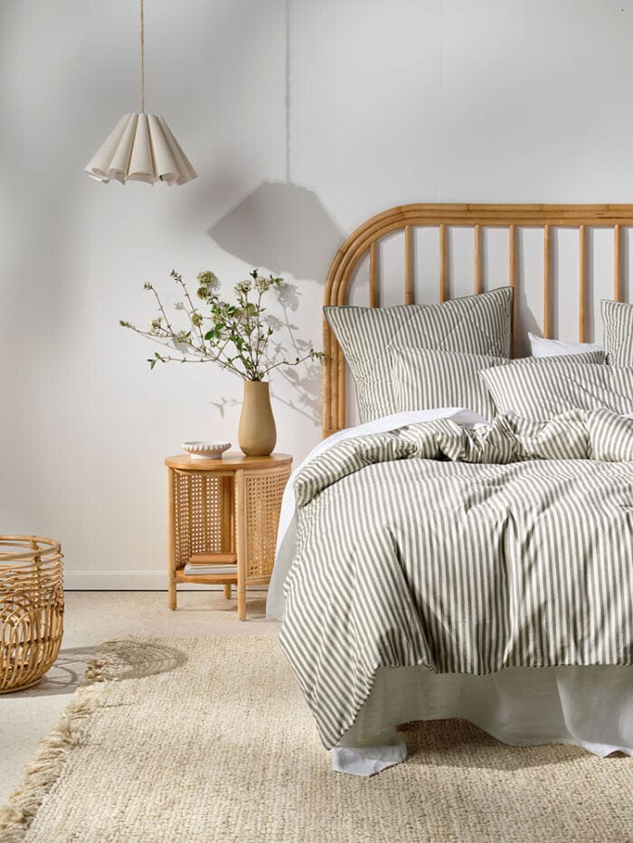 Linen House Duvet Cover Linen House Classic Stripe Charcoal Duvet Cover Set (4397745963097)