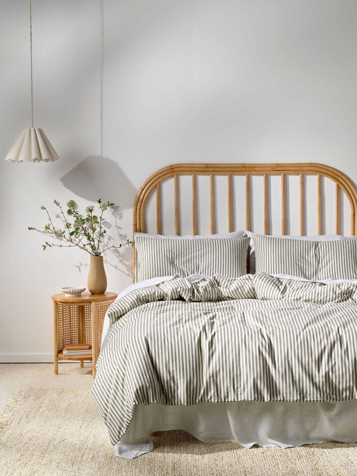 Linen House Duvet Cover Linen House Classic Stripe Charcoal Duvet Cover Set (4397745963097)