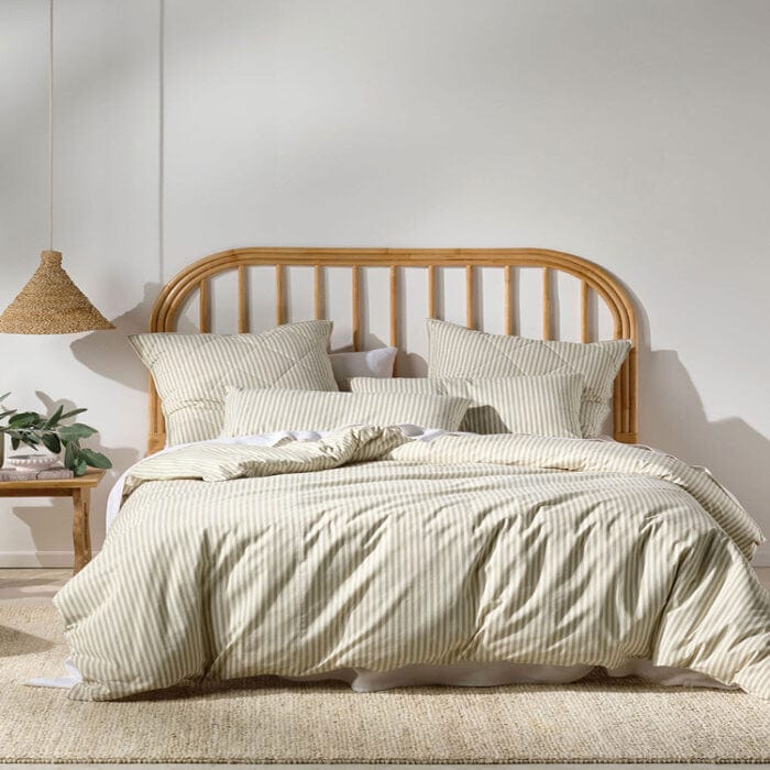 Linen House Duvet Cover Linen House Classic Stripe Pebble Duvet Cover Set