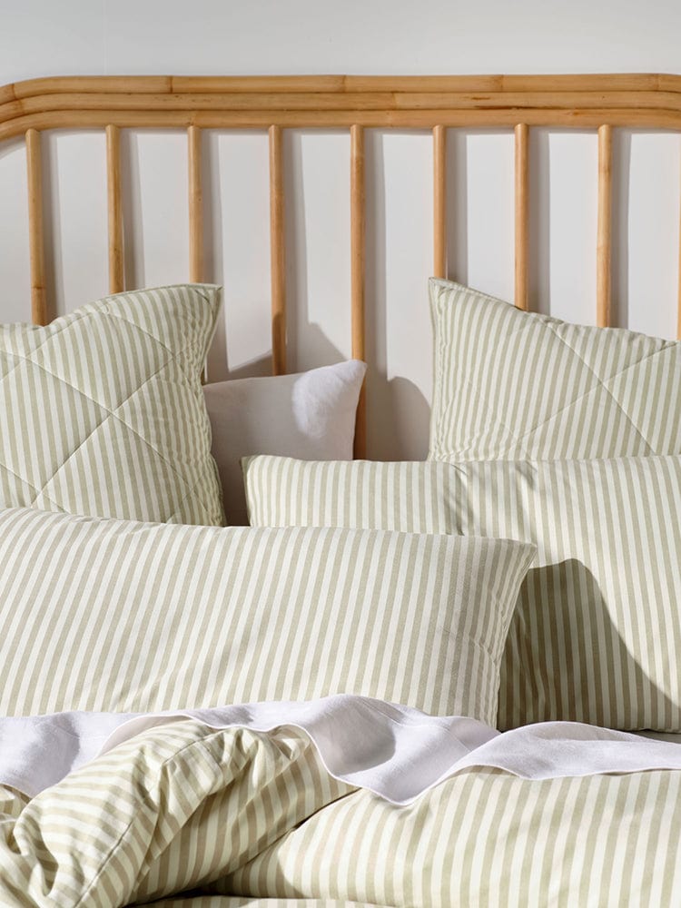 Linen House Duvet Cover Linen House Classic Stripe Pebble Duvet Cover Set (7084112838745)