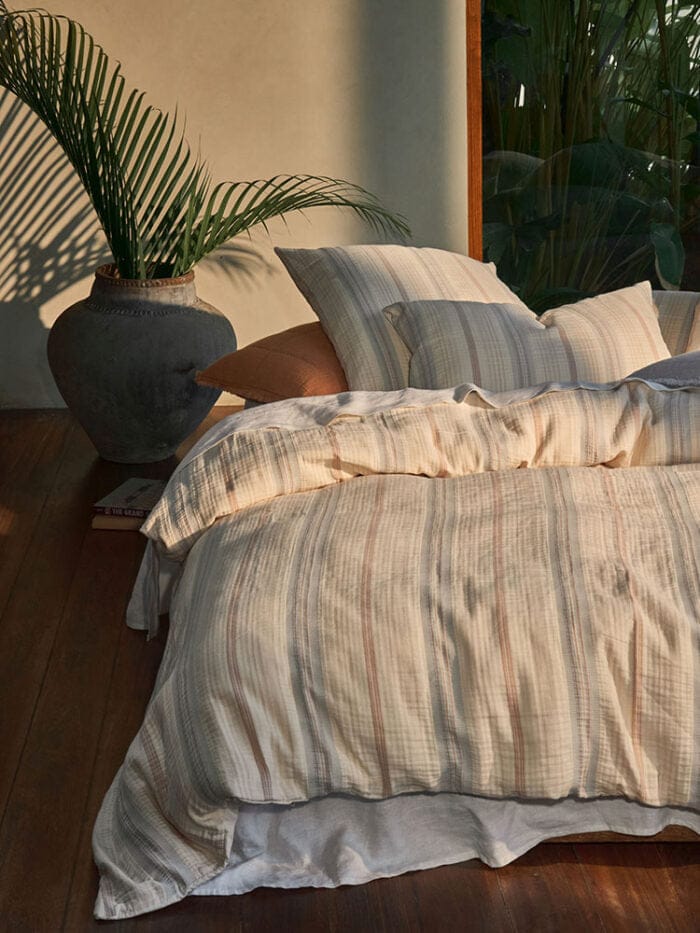 Linen House Duvet Cover Linen House Coolum Silver Duvet Cover Set