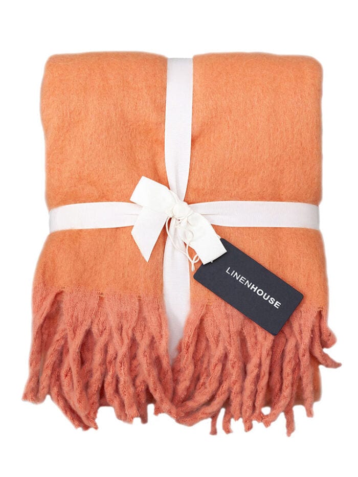 Linen House Duvet Cover Linen House Embrace Throw 140x180cm Coral Blossom (7810155905113)