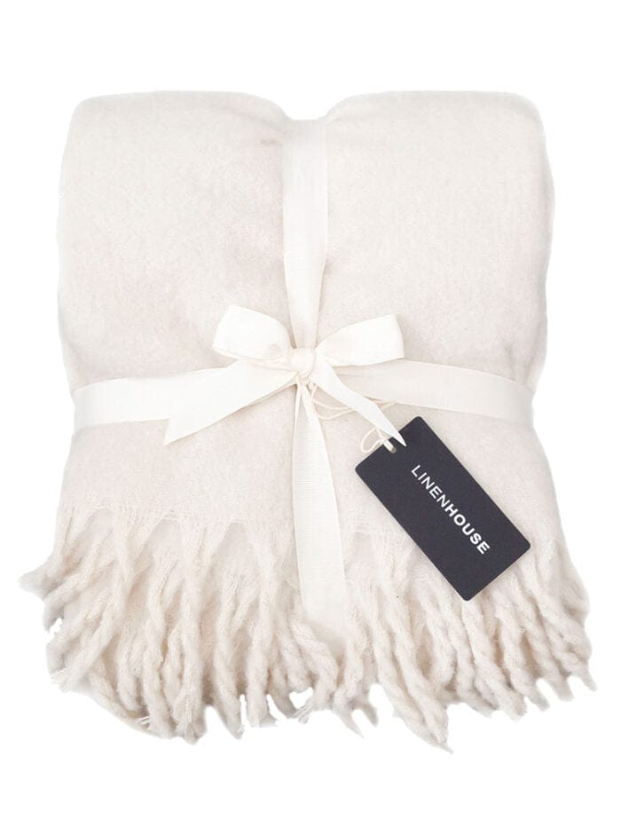 Linen House Duvet Cover Linen House Embrace Throw 140x180cm Pearl (7810158133337)