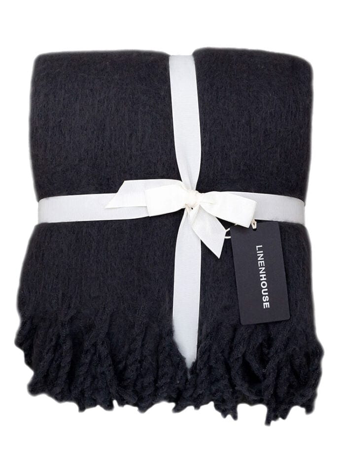 Linen House Duvet Cover Linen House Embrace Throw 140x180cm Steel (7810160296025)