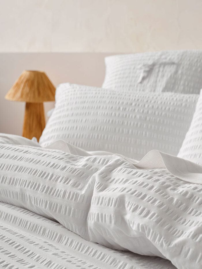Linen House Duvet Cover Linen House Ferrara White Duvet Cover Set (7895538565209)