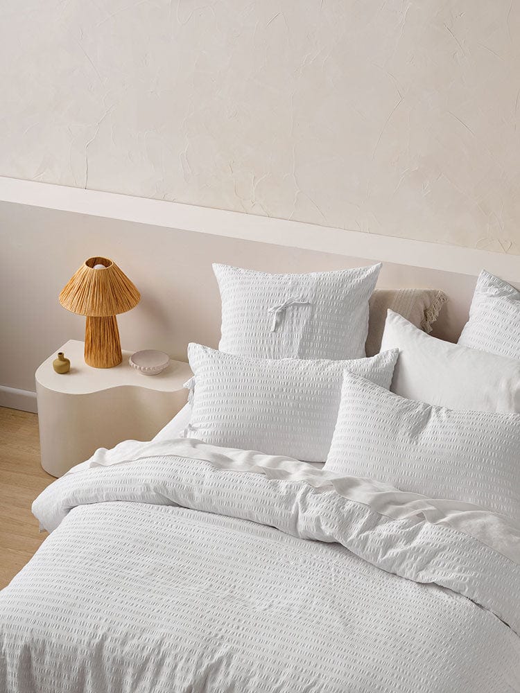 Linen House Duvet Cover Linen House Ferrara White Duvet Cover Set (7895538565209)