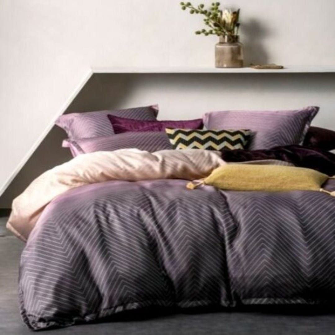 Linen House Duvet Cover Linen House Filament Plum Duvet Cover Set