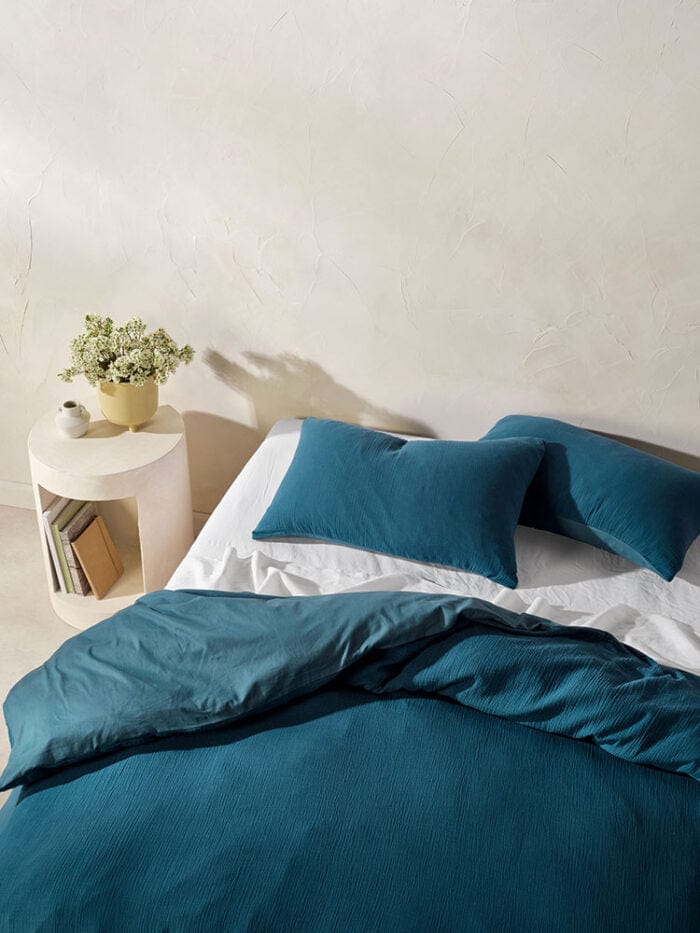 Linen House Duvet Cover Linen House Galene Teal Duvet Cover Set