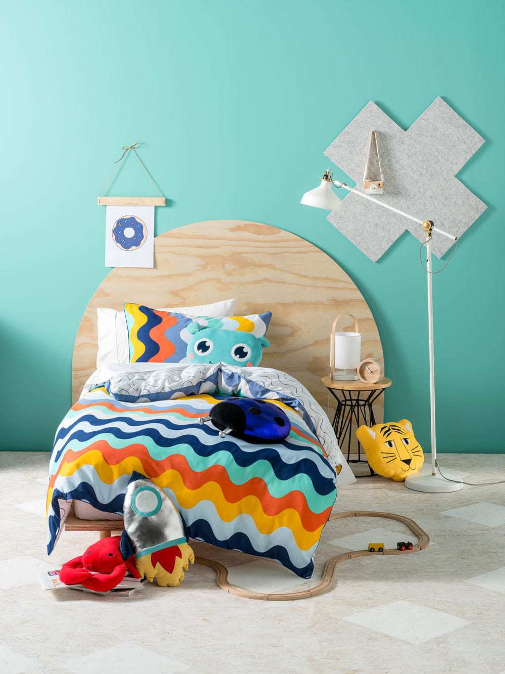 Linen House Duvet Cover Linen House Hiccups Blue Wavelength Duvet Cover Set (7291623735385)