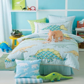 Linen House Duvet Cover Linen House Hiccups Retro Dino  3/4 Duvet Cover Set (7293705781337)