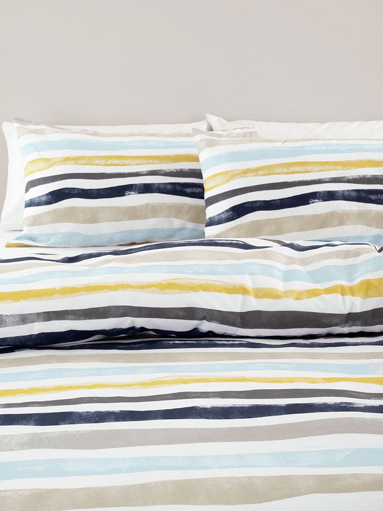 Linen House Duvet Cover Linen House Mustard Brock Duvet Cover Set (7309402636377)