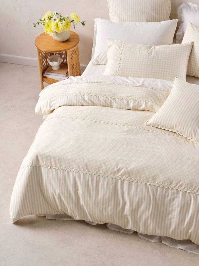 Linen House Duvet Cover Linen House Natural Chica Duvet Cover Set (7822573076569)