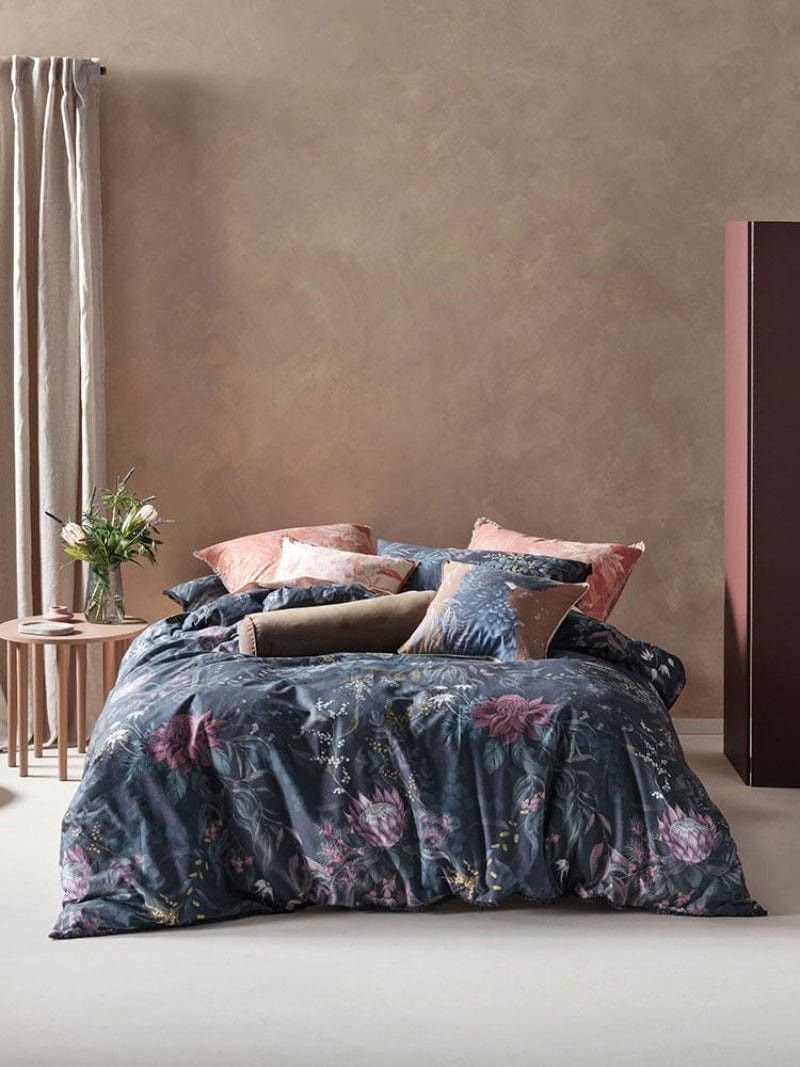 Linen House Duvet Cover Linen House Navy Acacia Garden Duvet Cover Set