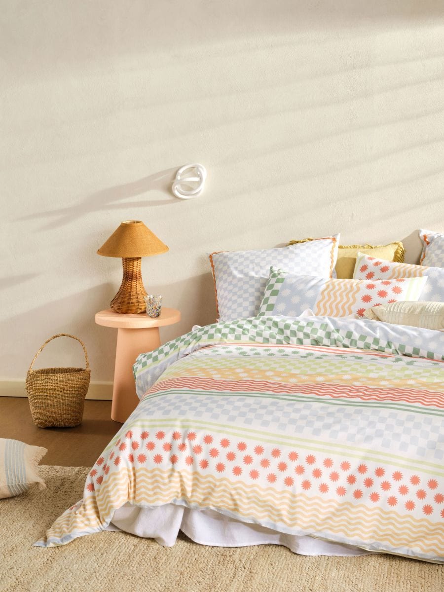 Linen House Duvet Cover Linen House Papaya Noto Duvet Cover Set (7742302748761)