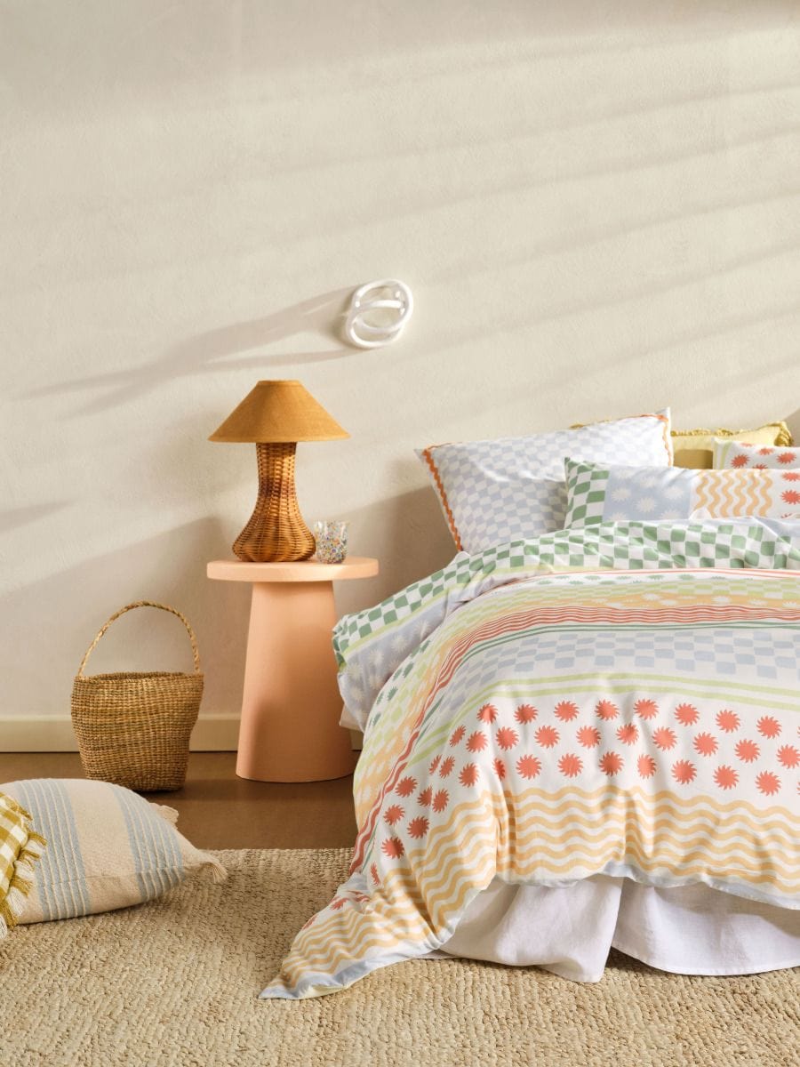 Linen House Duvet Cover Linen House Papaya Noto Duvet Cover Set (7742302748761)