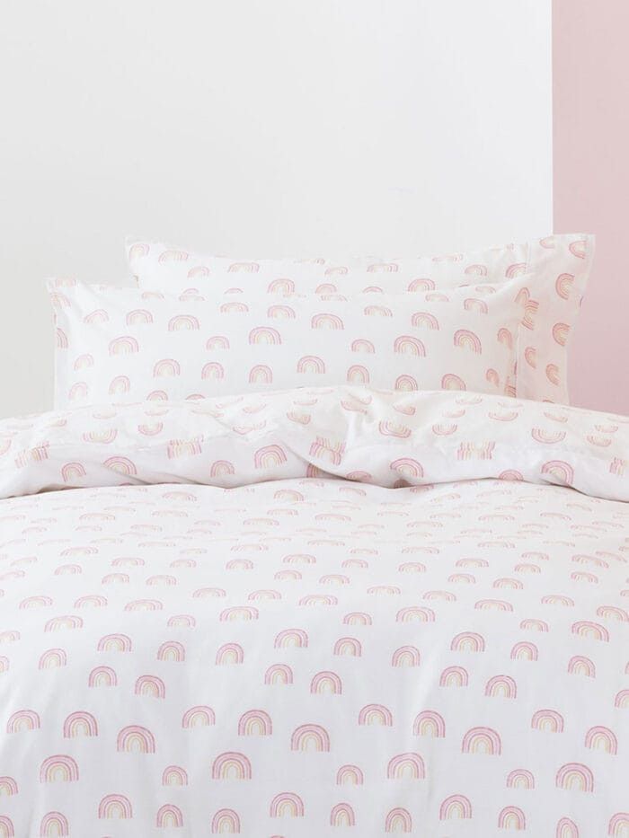 Linen House Duvet Cover Linen House Rainbow Magic Pink Duvet Cover Set