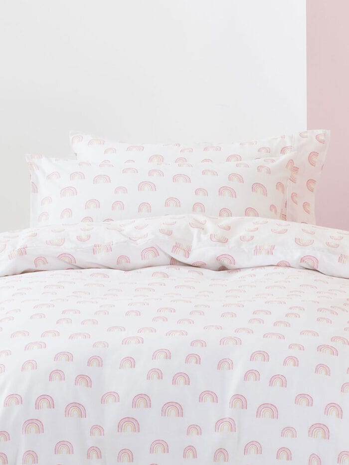 Linen House Duvet Cover Linen House Rainbow Magic Pink Duvet Cover Set (7894768910425)