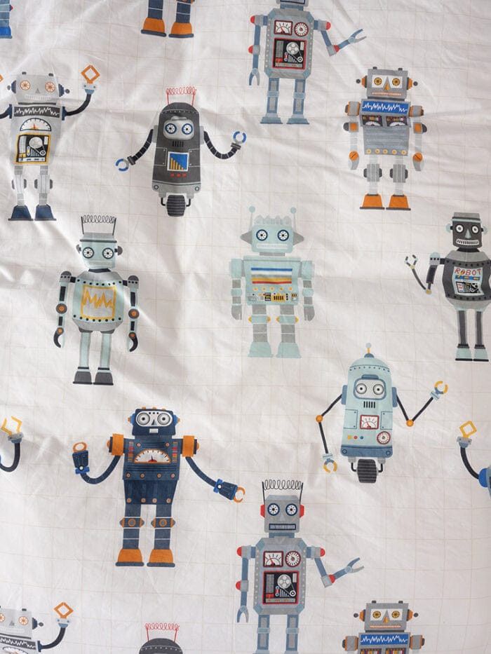 Linen House Duvet Cover Linen House Retro Robot Duvet Cover Set