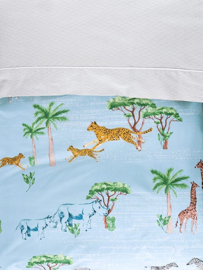 Linen House Duvet Cover Linen House Safari Blue Duvet Cover Set