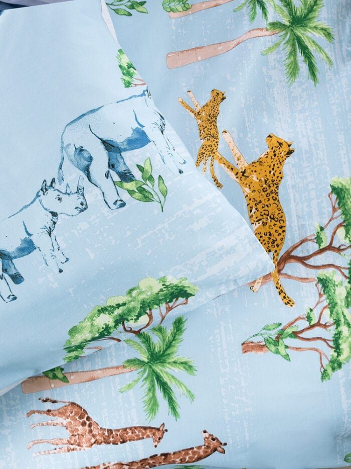 Linen House Duvet Cover Linen House Safari Blue Duvet Cover Set