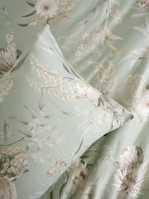 Linen House Duvet Cover Linen House Sage Nella Duvet Cover Set