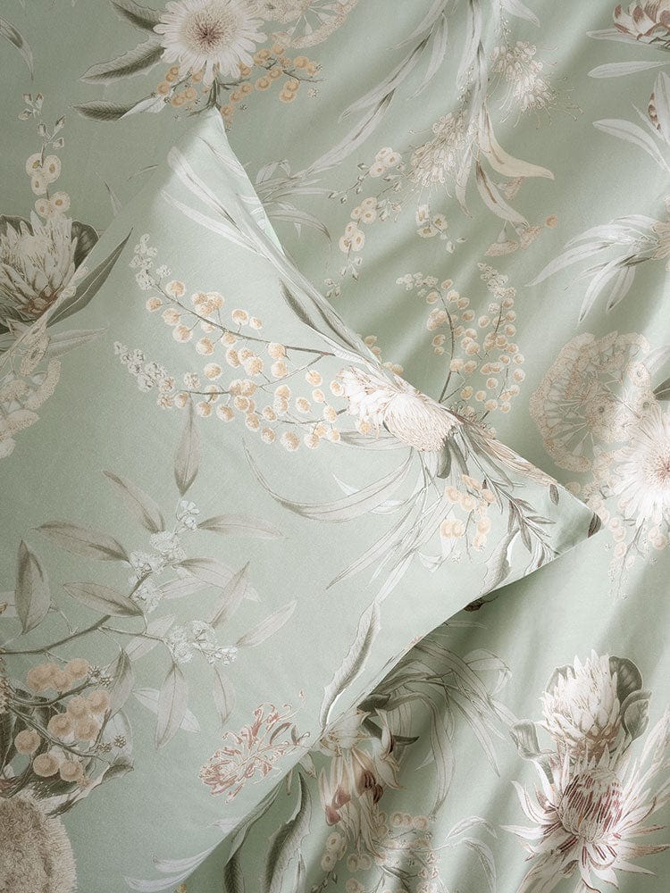 Linen House Duvet Cover Linen House Sage Nella Duvet Cover Set