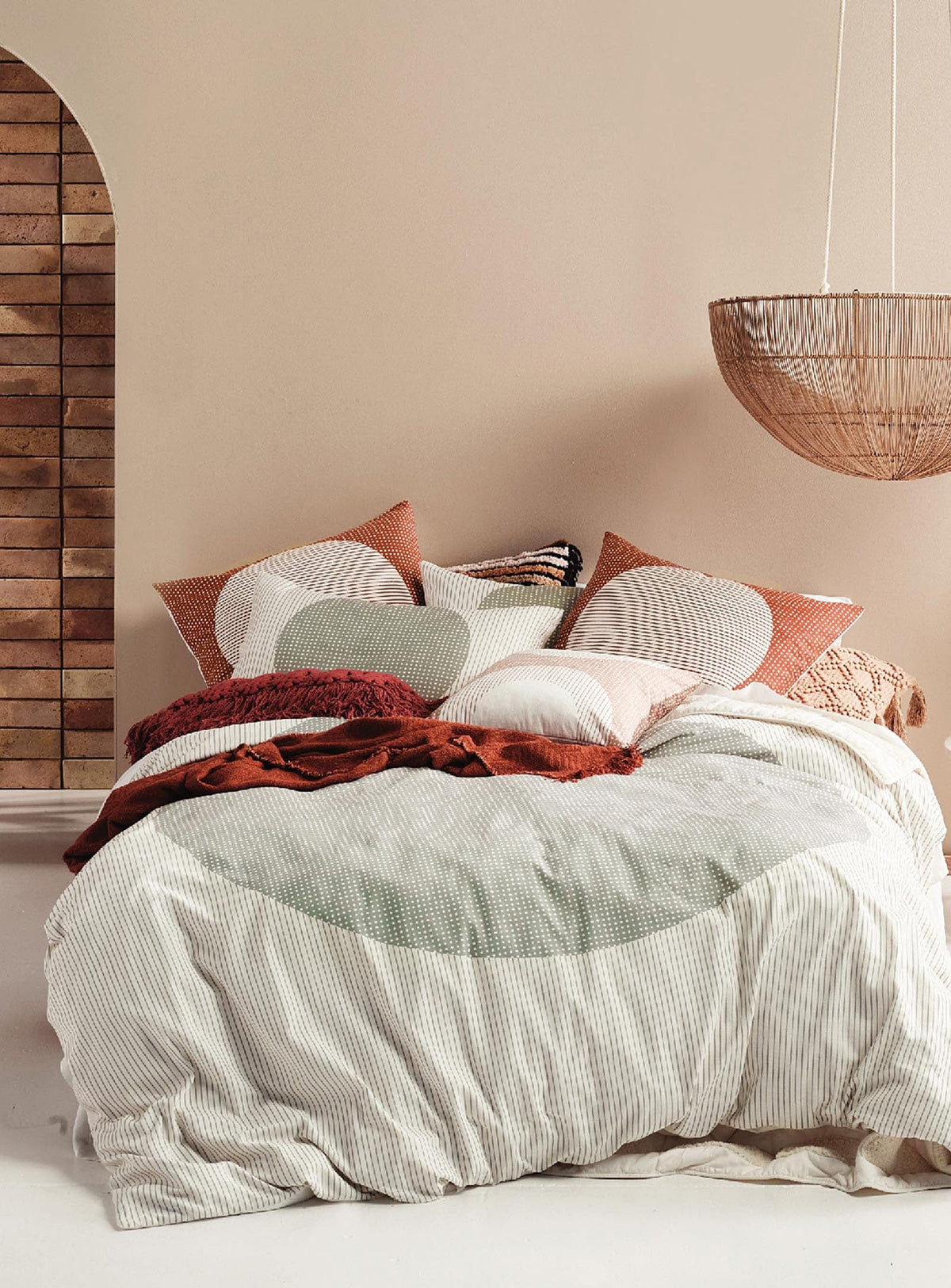 Linen House Duvet Cover Linen House Solar Stillwater Duvet Cover Set