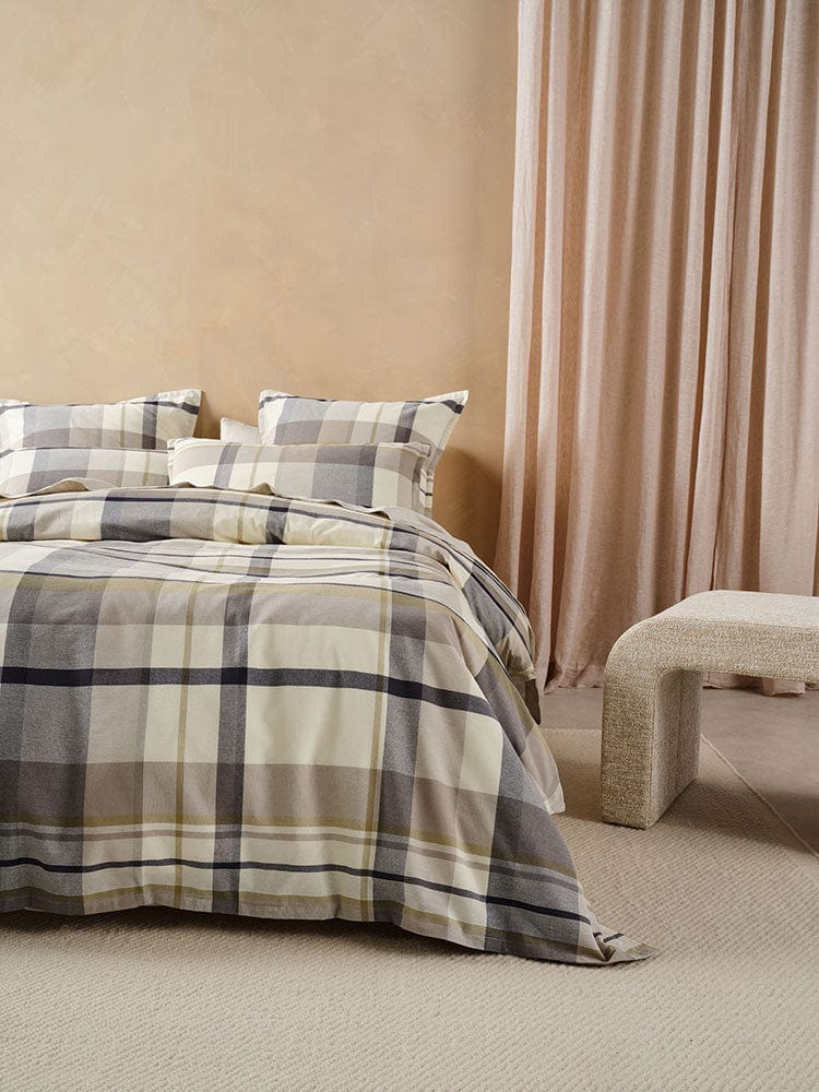 Linen House Duvet Cover Linen House Stone Lennon Duvet Cover Set