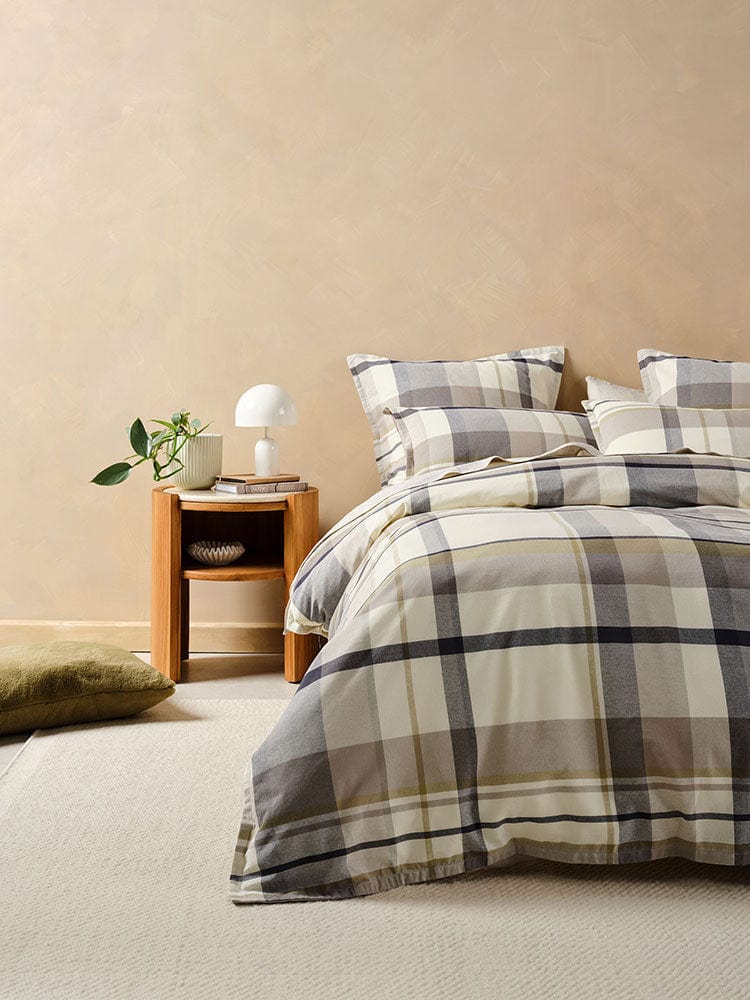 Linen House Duvet Cover Linen House Stone Lennon Duvet Cover Set