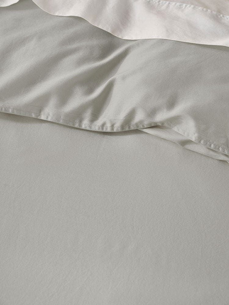 Linen House Duvet Cover Linen House Surf Wash Light Silver Duvet Cover