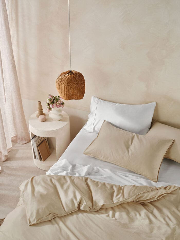 Linen House Duvet Cover Linen House Surf Wash Taupe Duvet Cover