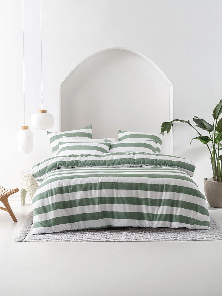 Linen House Duvet Cover Linen House Sydney Moss Duvet Cover Set