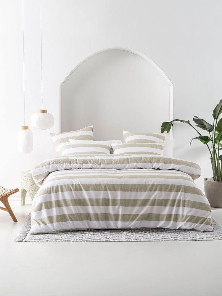 Linen House Duvet Cover Linen House Sydney Stone Duvet Cover Set