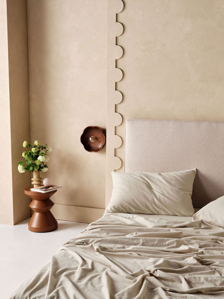 Linen House Duvet Cover Linen House Taupe Flannelette Fitted Sheet Set (7041691811929)