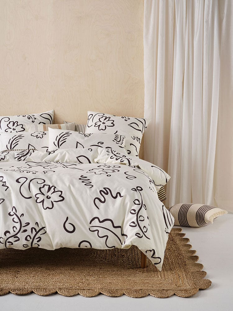 Linen House Duvet Cover Linen House Vanilla Kenzi Duvet Cover Set (7822575894617)