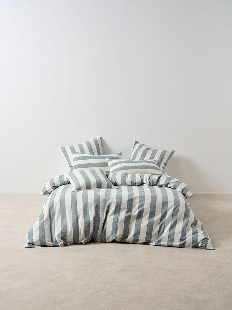 Linen House Duvet Cover Linen House Vintage Stripe Denim Duvet Cover Set