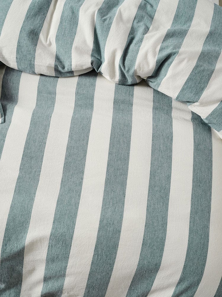 Linen House Duvet Cover Linen House Vintage Stripe Denim Duvet Cover Set