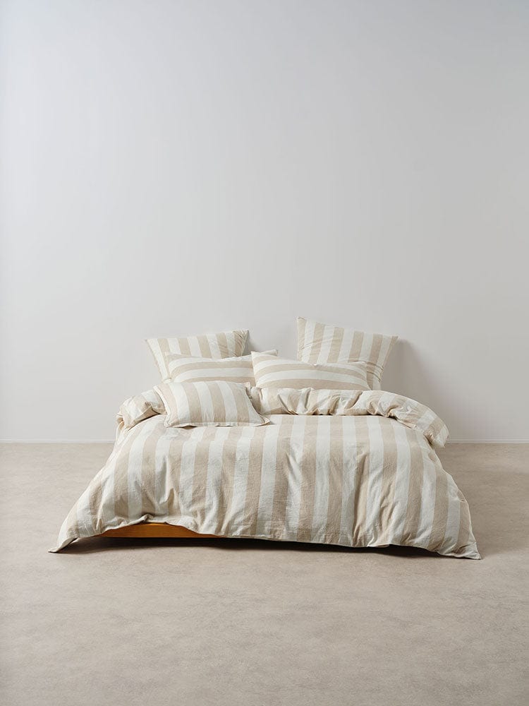 Linen House Duvet Cover Linen House Vintage Stripe Natural Duvet Cover Set