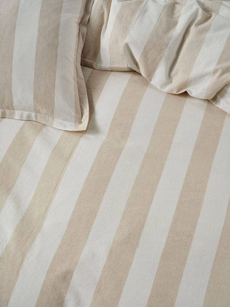 Linen House Duvet Cover Linen House Vintage Stripe Natural Duvet Cover Set